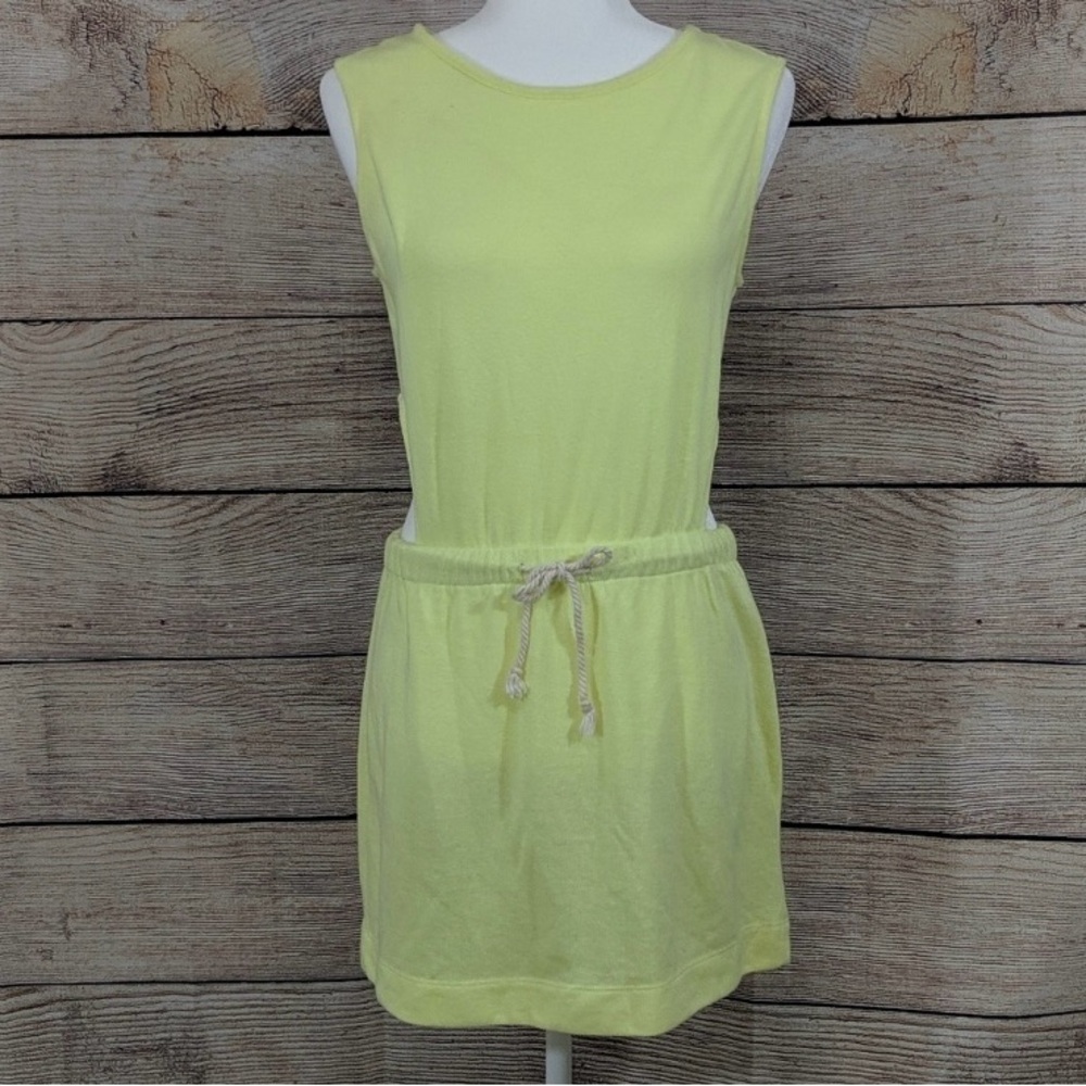 Zara Trafaluc Terry cloth neon cut out dress